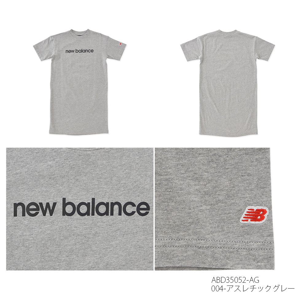 【hbB】【New Balance】ニューバランス NB キッズ リニアロゴ ルーズフィットドレス ABD35052【7301-23027】