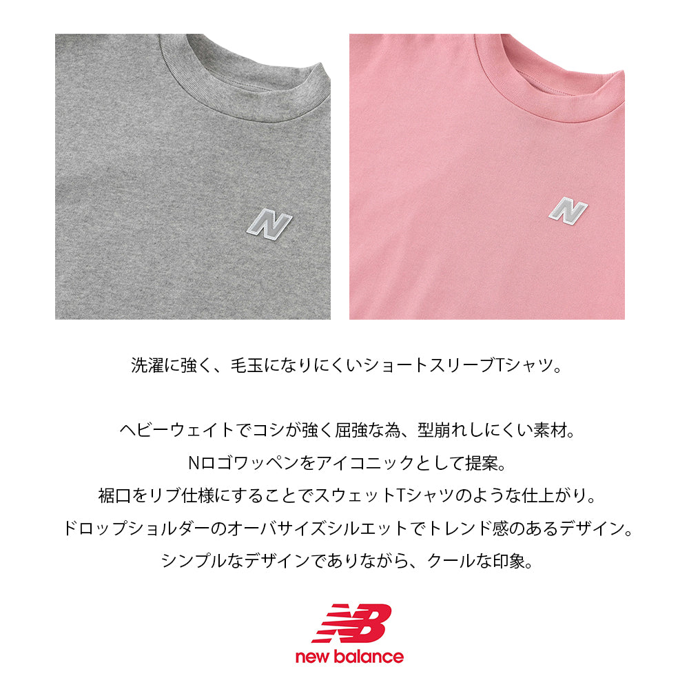 【hbB】【New Balance】ニューバランス NB ヘビーウェイトオーバサイズショートスリーブTシャツ ABT35047【7301-23029】