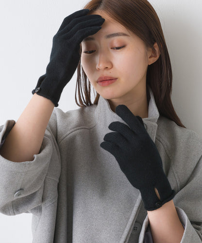 【Johnstons】ジョンストンズ カシミヤ ボタン付き ニットグローブ Cashmere Button Loop Gloves【HAY02241】【HAY2241】【並行輸入品】【9902-18005】