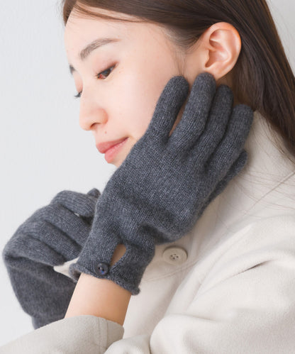 【Johnstons】ジョンストンズ カシミヤ ボタン付き ニットグローブ Cashmere Button Loop Gloves【HAY02241】【HAY2241】【並行輸入品】【9902-18005】