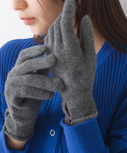 【Johnstons】ジョンストンズ カシミヤ ボタン付き ニットグローブ Cashmere Button Loop Gloves【HAY02241】【HAY2241】【並行輸入品】【9902-18005】