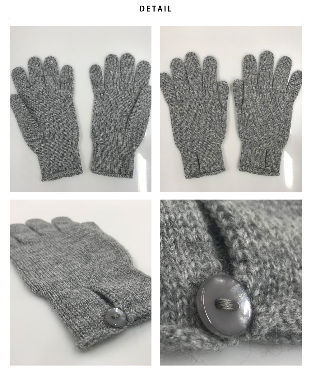 【Johnstons】ジョンストンズ カシミヤ ボタン付き ニットグローブ Cashmere Button Loop Gloves【HAY02241】【HAY2241】【並行輸入品】【9902-18005】