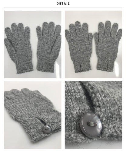 【Johnstons】ジョンストンズ カシミヤ ボタン付き ニットグローブ Cashmere Button Loop Gloves【HAY02241】【HAY2241】【並行輸入品】【9902-18005】