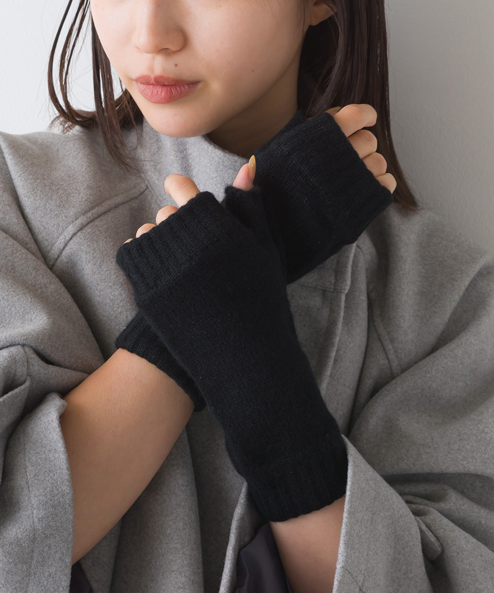 Johnstons】ジョンストンズ カシミア リストウォーマー フィンガーレス