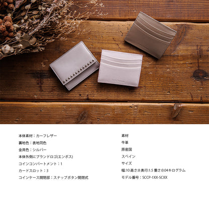 【J&M DAVIDSON】ジェイアンドエム デヴィッドソン CARD COIN PURSE WITH STUDS カード コイン パース ウィズ スタッズ 財布 SCCP-1XX-SCXX コインケース 並行輸入品【9902-22008】