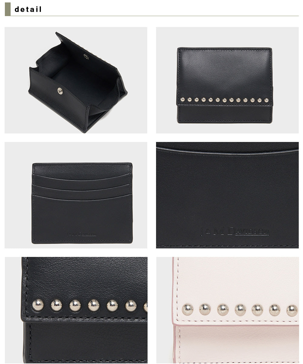 【J&M DAVIDSON】ジェイアンドエム デヴィッドソン CARD COIN PURSE WITH STUDS カード コイン パース ウィズ スタッズ 財布 SCCP-1XX-SCXX コインケース 並行輸入品【9902-22008】