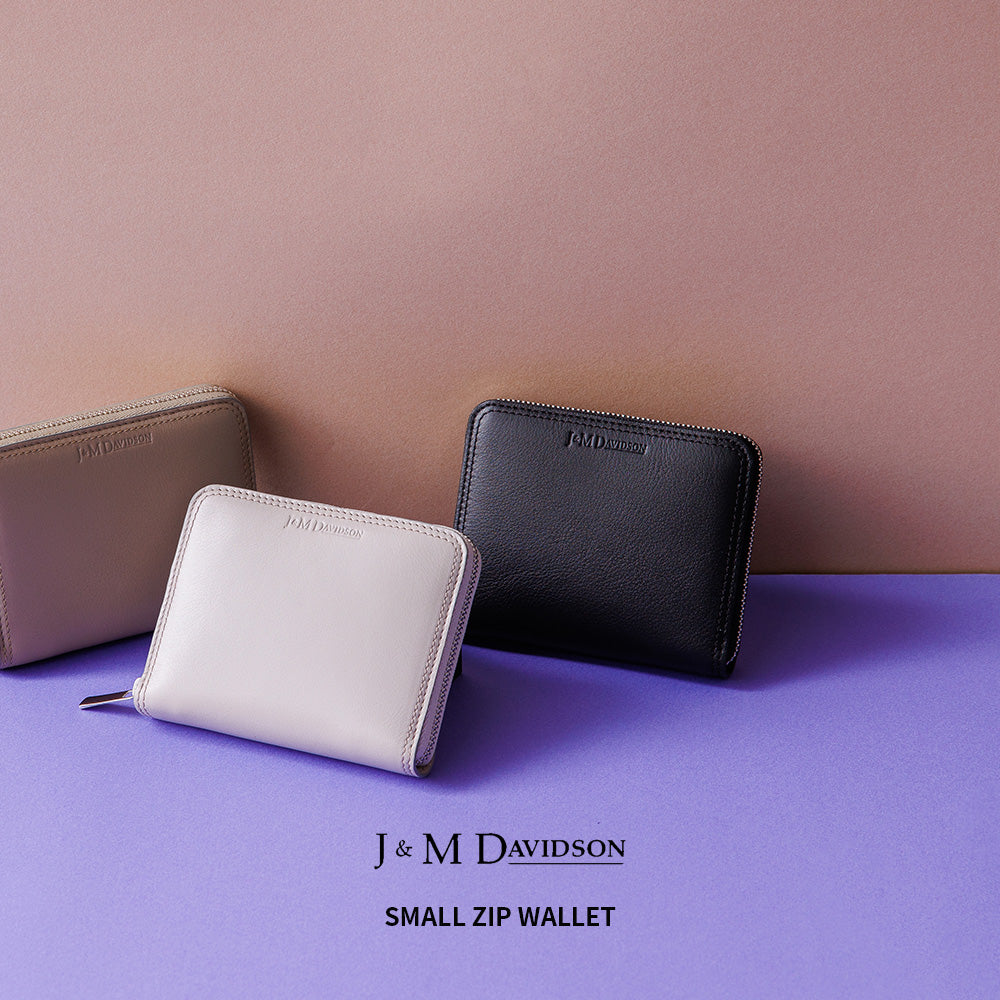 【J&M DAVIDSON】ジェイアンドエム デヴィッドソン SMALL ZIP WALLET スモール ジップ ウォレット ミニ財布 SSZW-0XX-SCXX スモールウォレット 並行輸入品【9902-22010】