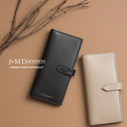 【J&M DAVIDSON】ジェイアンドエム デヴィッドソン LOSANGE LONG FOLD WALLET ロサンジ ロング フォルド ウォレット SMZA-1XX-SCXX 二つ折り財布 長財布 並行輸入品【9902-22019】
