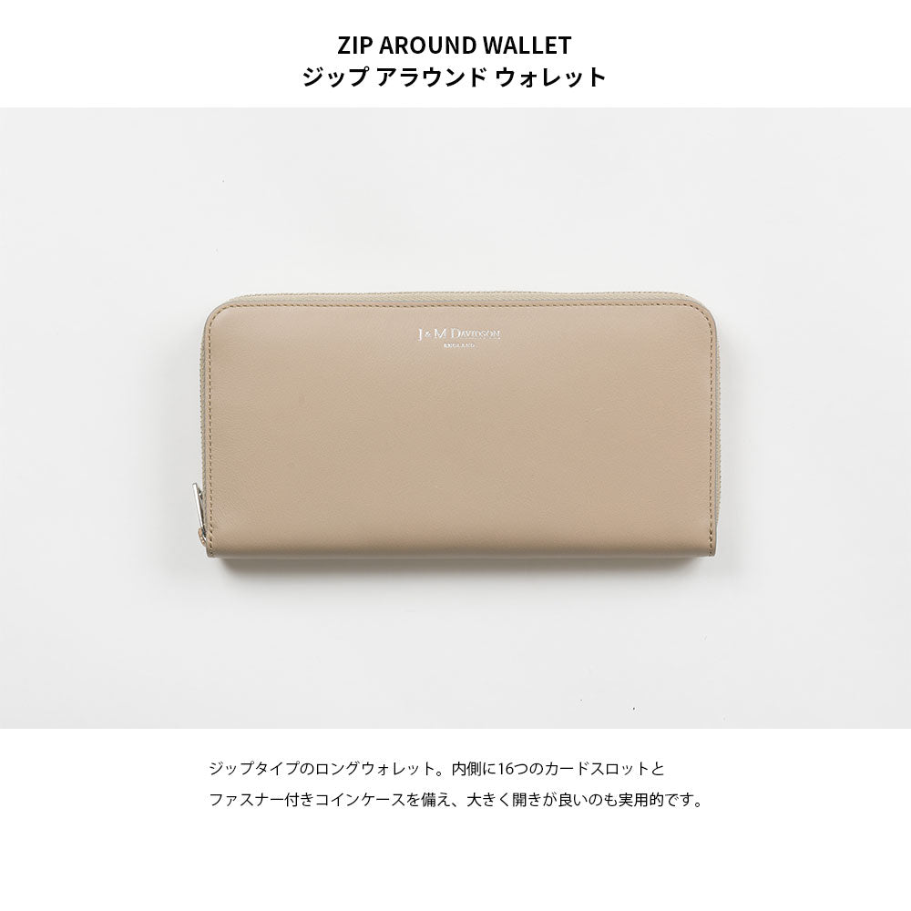 【J&M DAVIDSON】ジェイアンドエム デヴィッドソン ZIP AROUND WALLET ジップ アラウンド ウォレット SZAW-0XX-SCXX 長財布 ラウンドファスナー 並行輸入品【9902-22021】