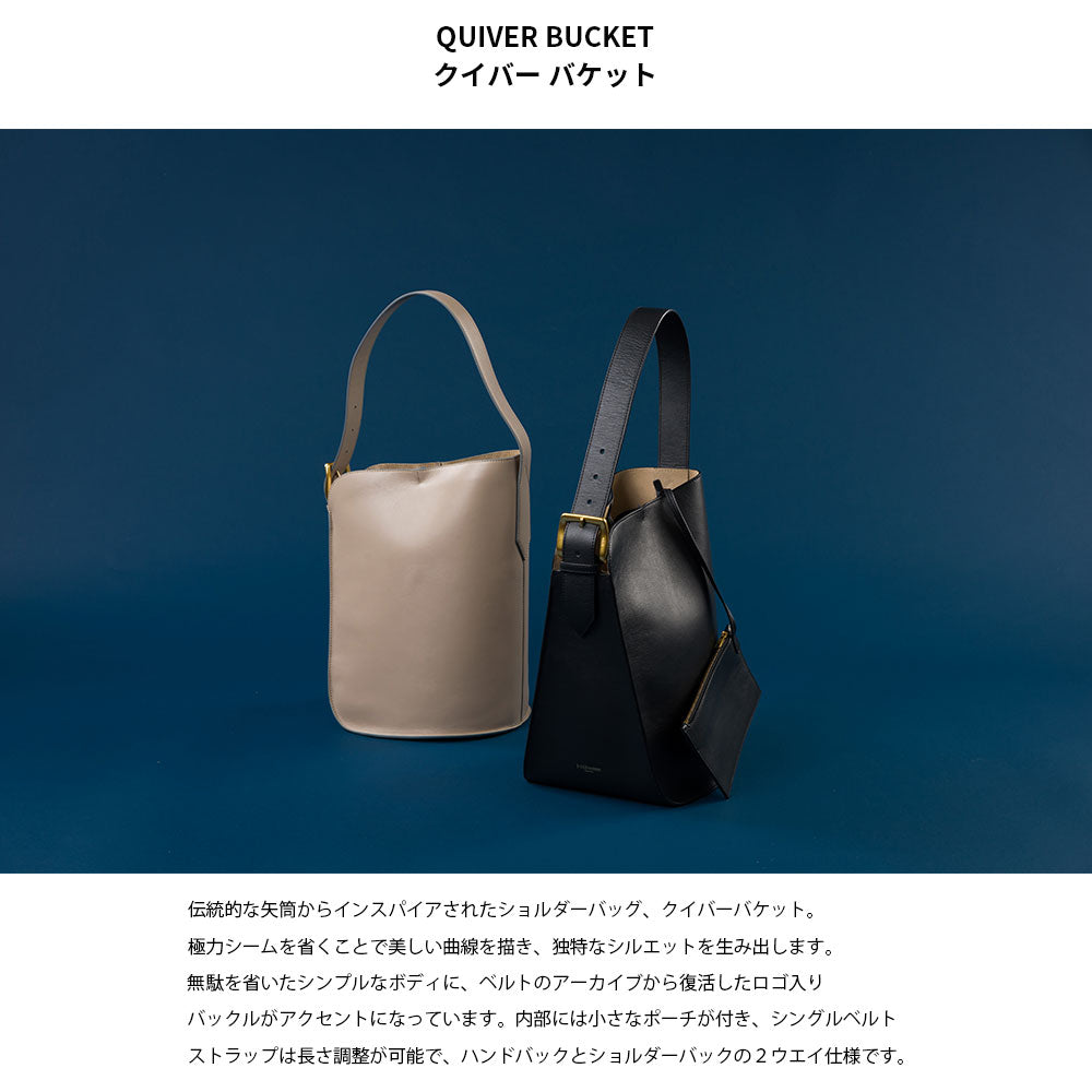 【J&M DAVIDSON】ジェイアンドエム デヴィッドソン QUIVER BUCKET クイバー バケット ショルダーバッグ 肩掛け バケットバッグ LQVB-0XX-SCXX 並行輸入品【9902-22027】