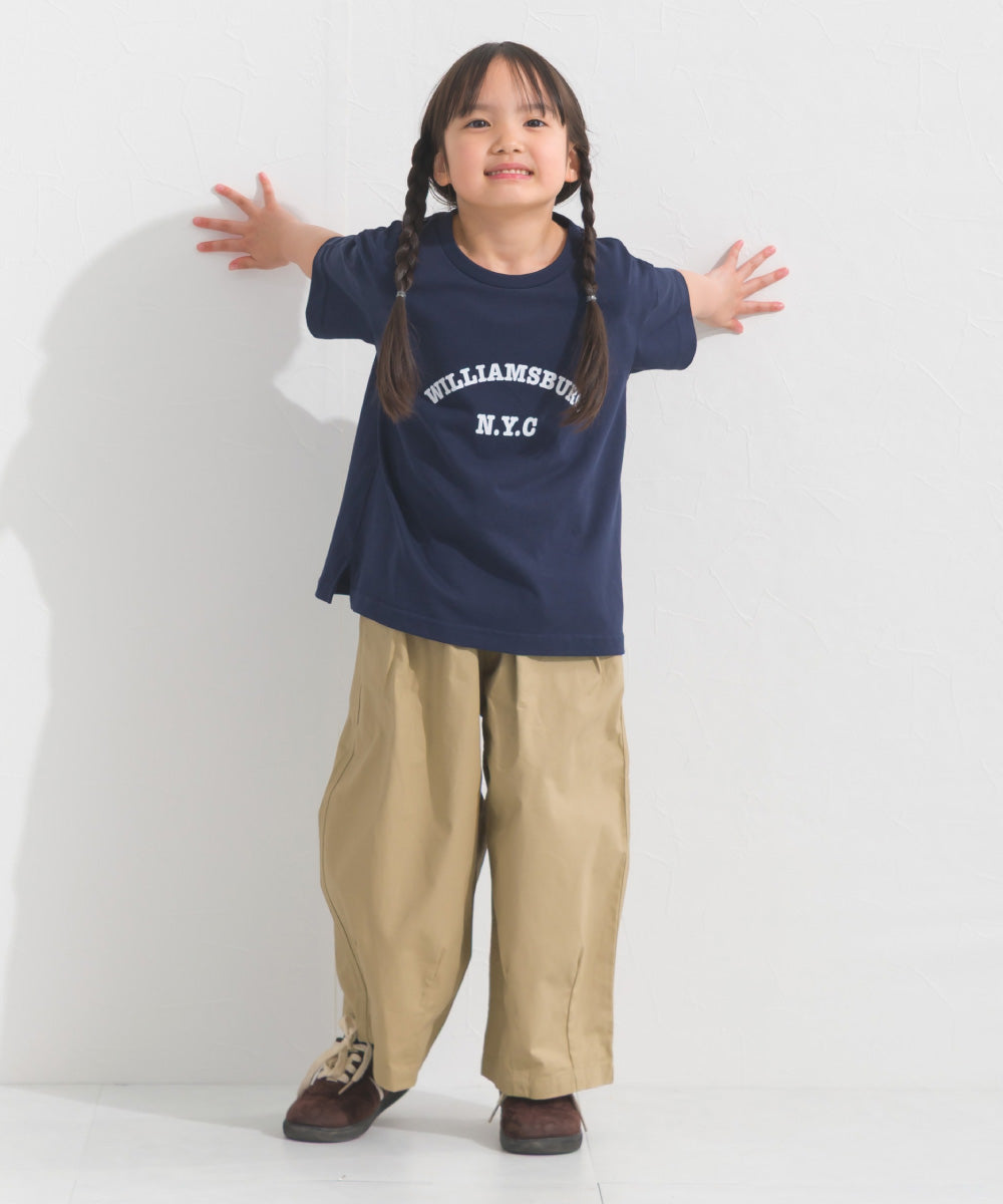 【hbB】【OMNES】キッズ ウォッシュ加工 ダンプサーカスバルーンパンツ【A420037OMN】