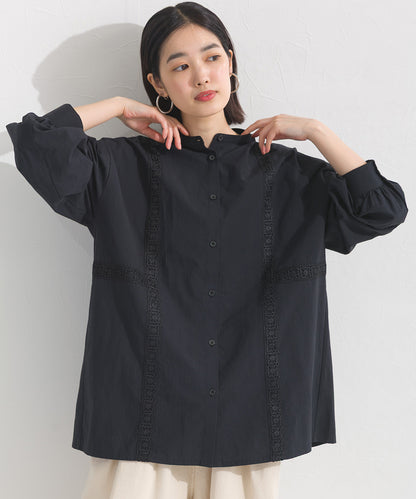 【OMNES】コットンレース長袖シャツ【A440066OMN】