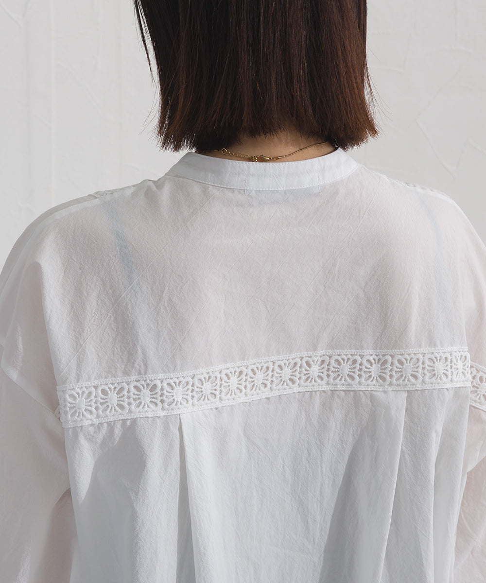 【OMNES】コットンレース長袖シャツ【A440066OMN】