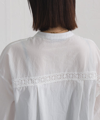 【OMNES】コットンレース長袖シャツ【A440066OMN】