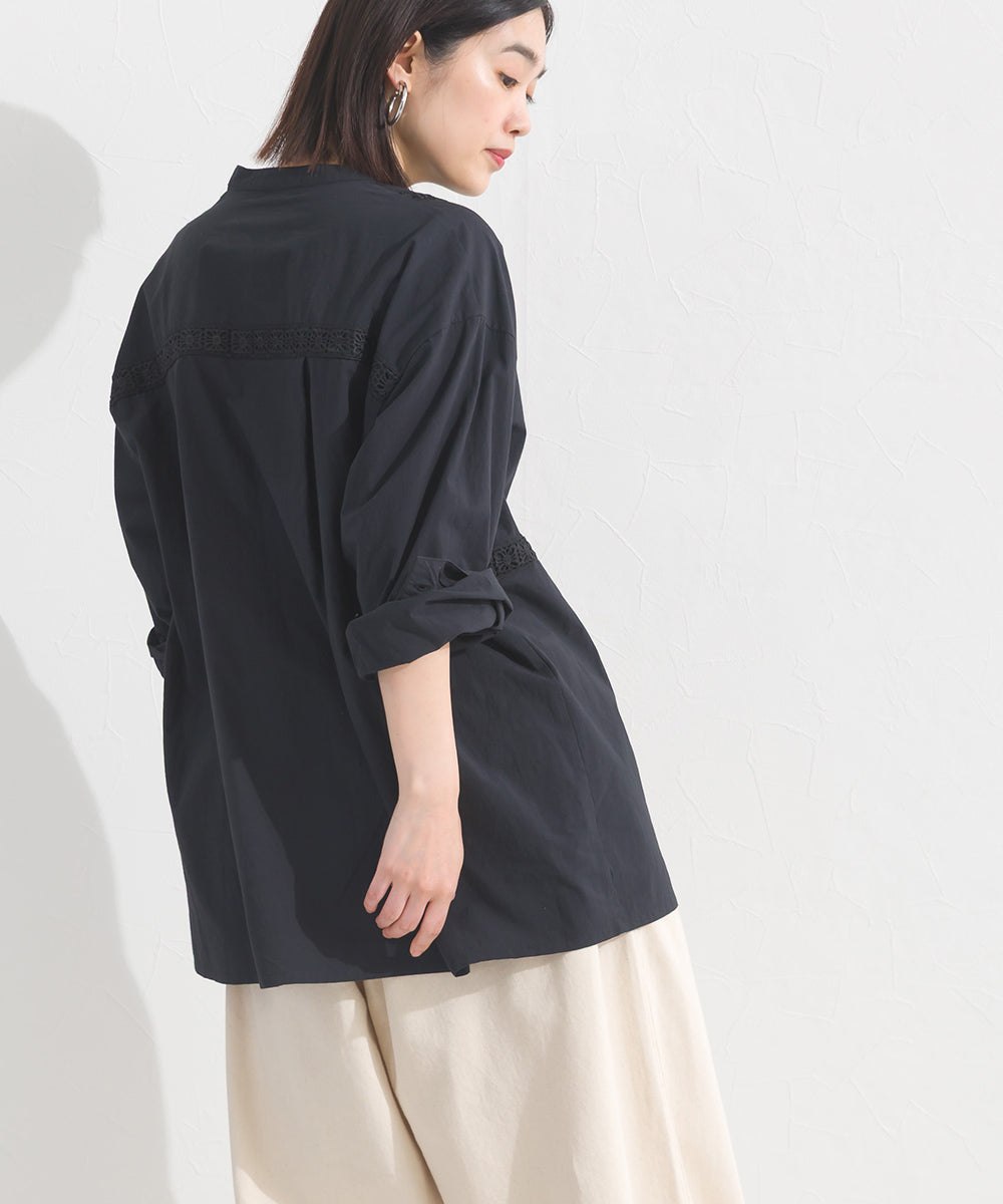 【OMNES】コットンレース長袖シャツ【A440066OMN】