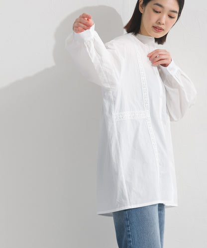 【OMNES】コットンレース長袖シャツ【A440066OMN】