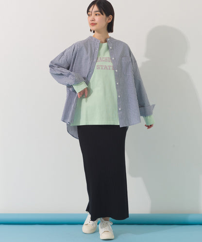 【OMNES】ロゴプリント長袖Tシャツ Massachusetts【A450005OMN】
