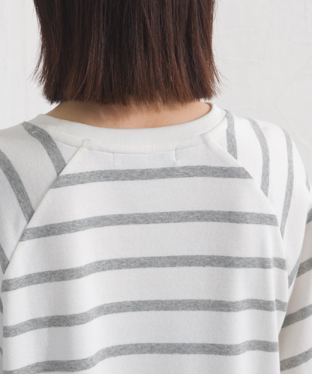【OMNES】ボーダー半袖ドルマンTシャツ【A450006OMN】