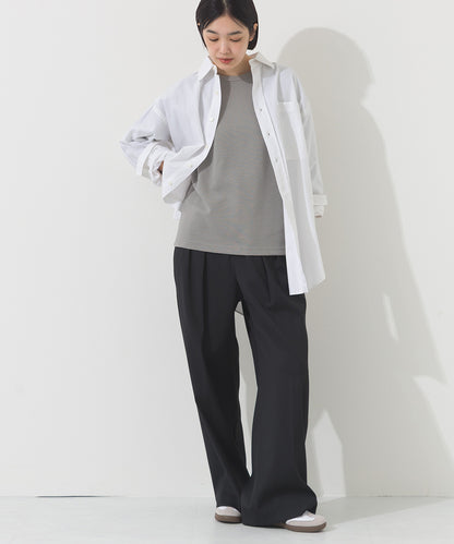 【OMNES】ジャガードラグラン7分袖Tシャツ【A450010OMN】