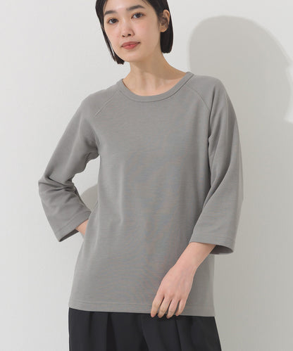 【OMNES】ジャガードラグラン7分袖Tシャツ【A450010OMN】