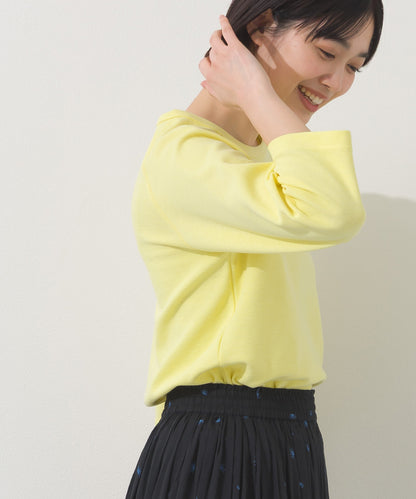 【OMNES】ジャガードラグラン7分袖Tシャツ【A450010OMN】