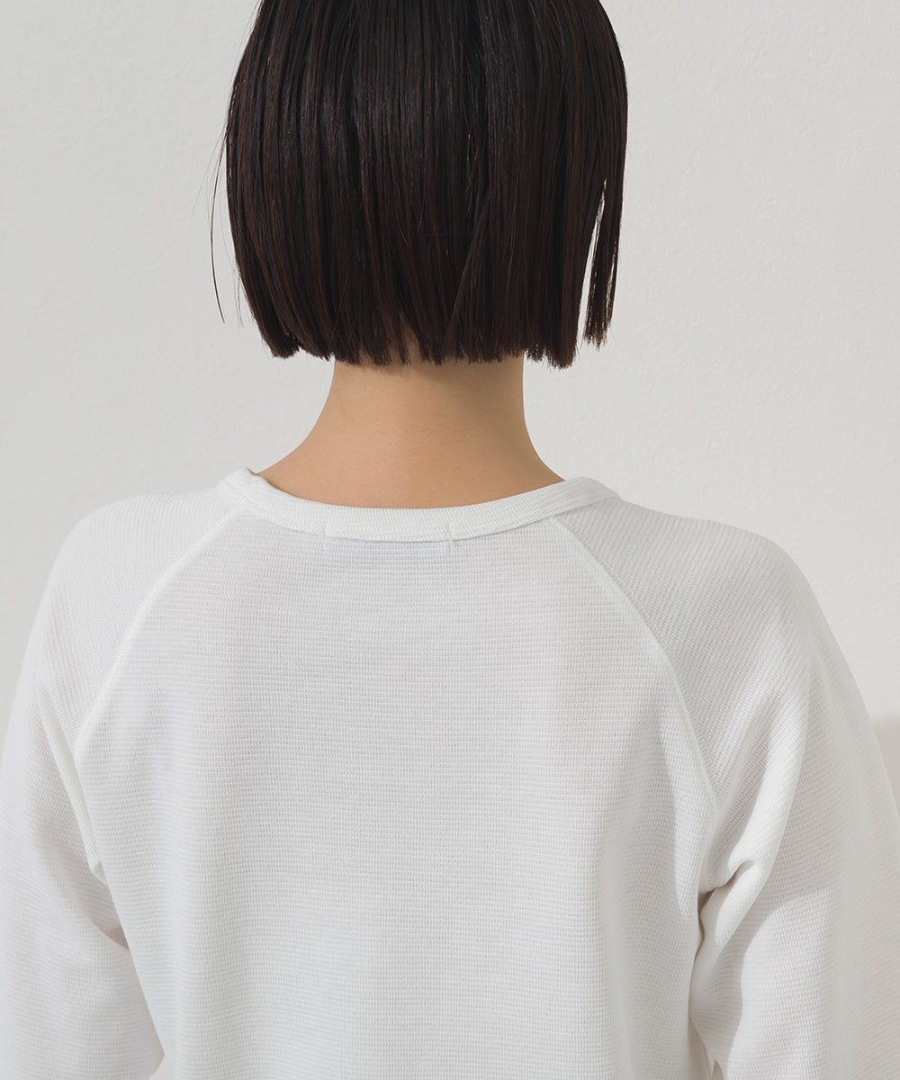 【OMNES】ジャガードラグラン7分袖Tシャツ【A450010OMN】