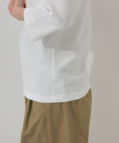 【OMNES】ジャガードラグラン7分袖Tシャツ【A450010OMN】