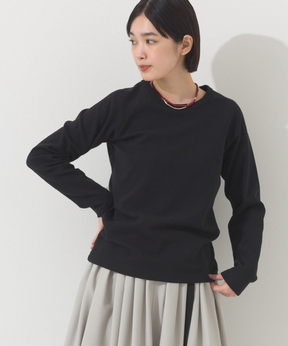 【OMNES】ジャガードラグラン長袖Tシャツ【A450011OMN】