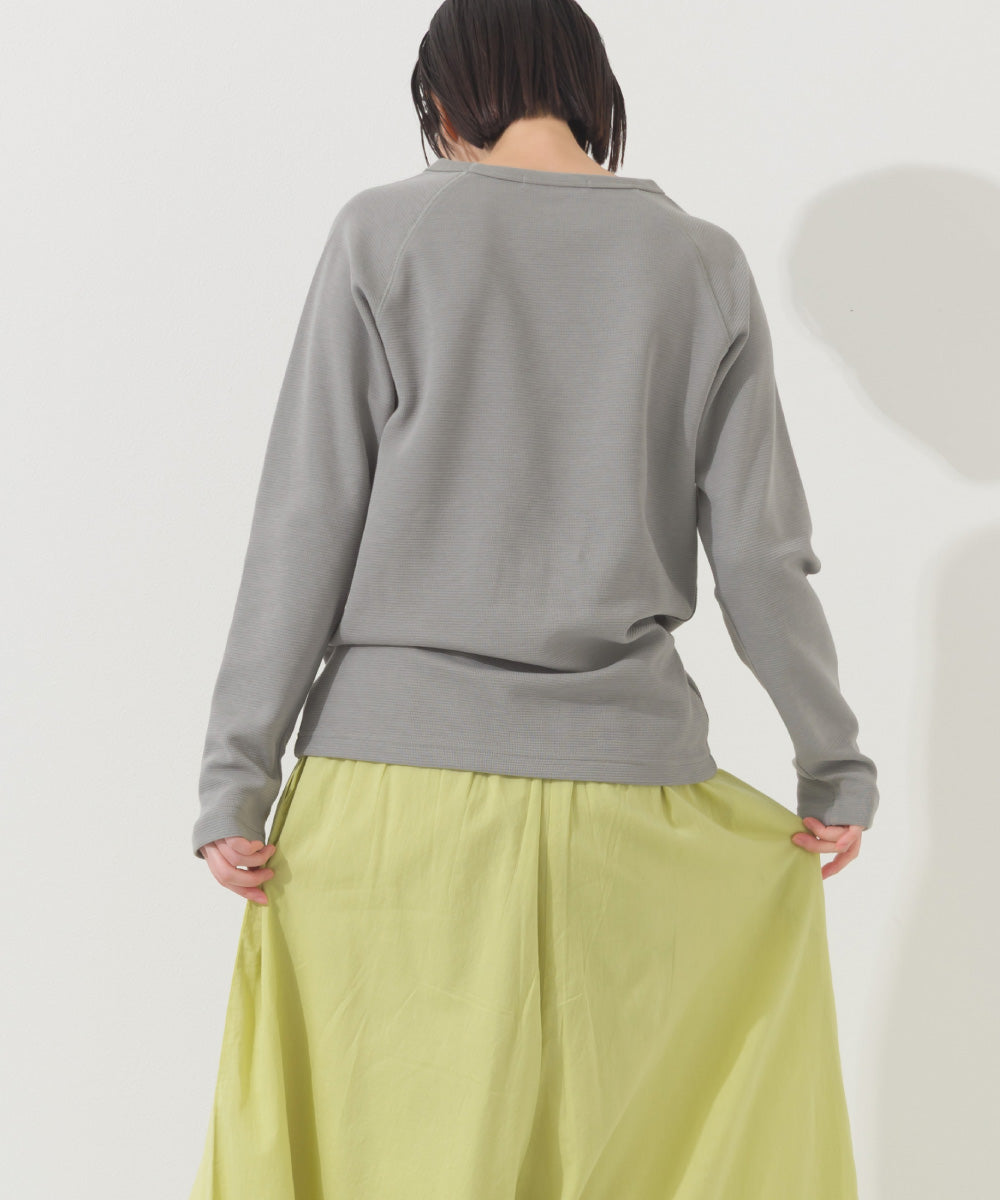 【OMNES】ジャガードラグラン長袖Tシャツ【A450011OMN】