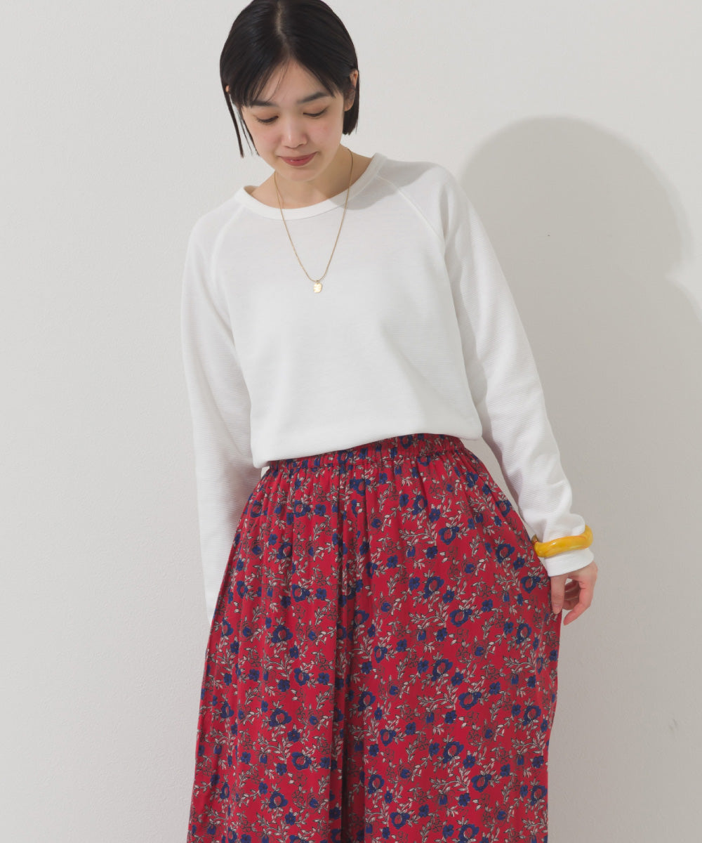 【OMNES】ジャガードラグラン長袖Tシャツ【A450011OMN】