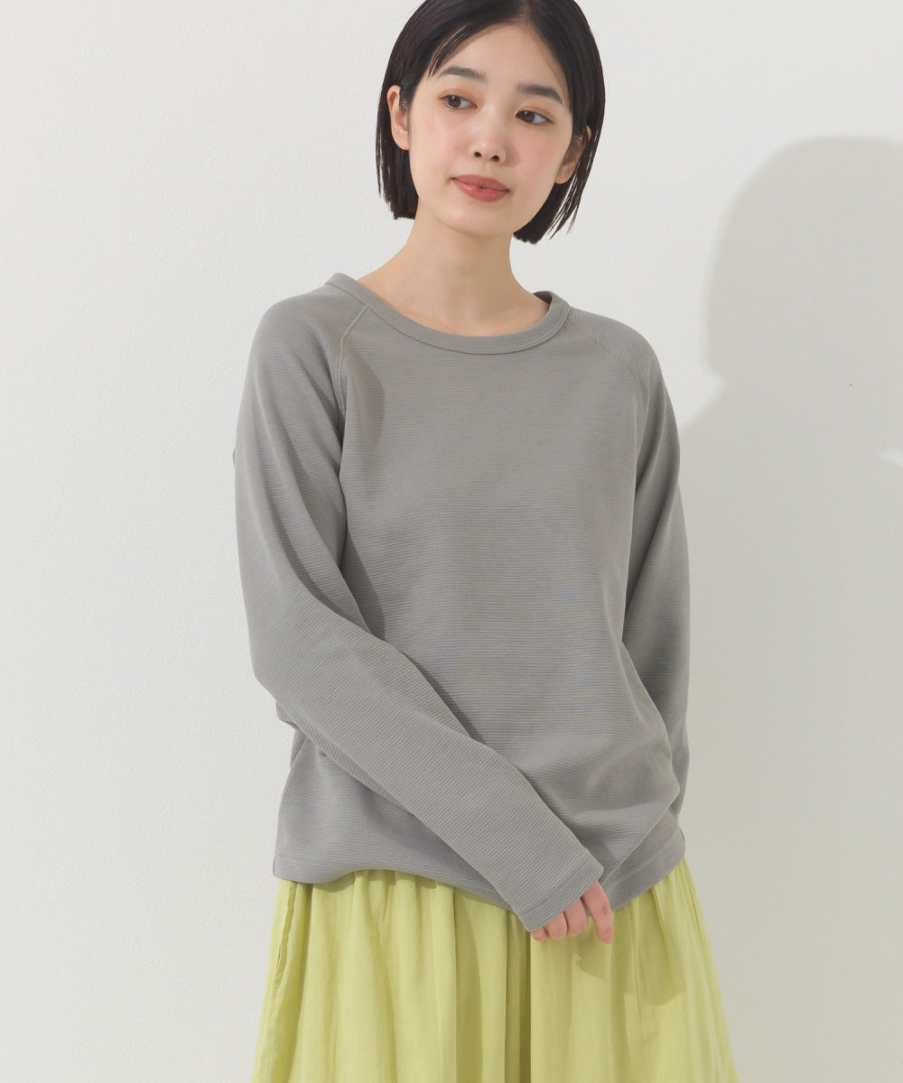 【OMNES】ジャガードラグラン長袖Tシャツ【A450011OMN】