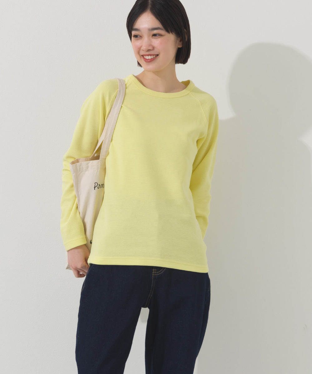 【OMNES】ジャガードラグラン長袖Tシャツ【A450011OMN】