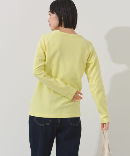 【OMNES】ジャガードラグラン長袖Tシャツ【A450011OMN】