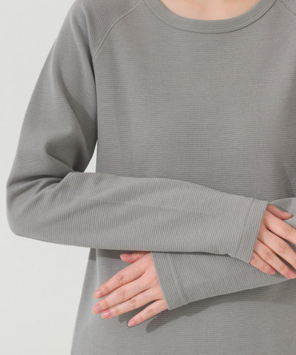 【OMNES】ジャガードラグラン長袖Tシャツ【A450011OMN】