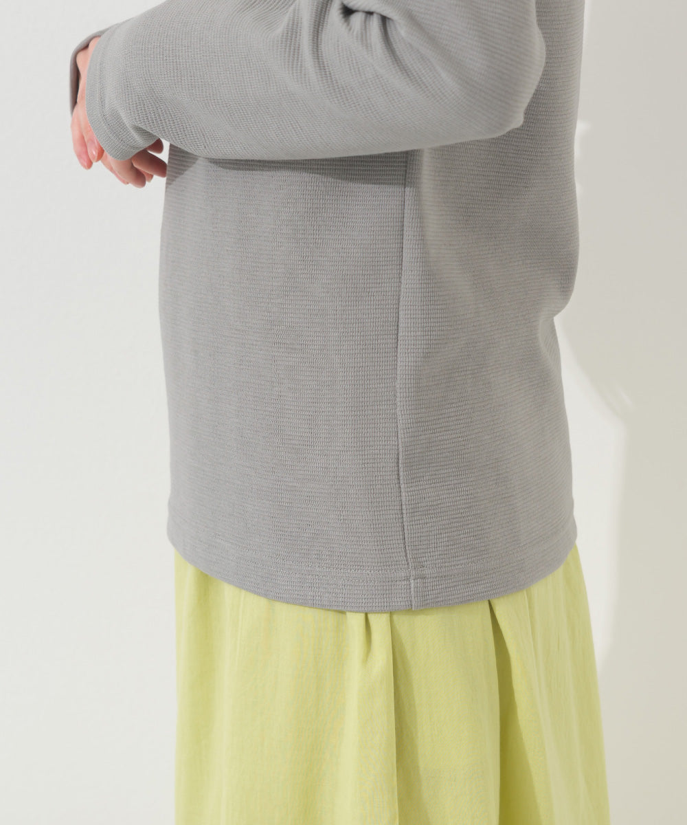 【OMNES】ジャガードラグラン長袖Tシャツ【A450011OMN】