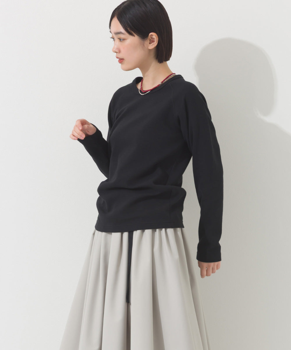 【OMNES】ジャガードラグラン長袖Tシャツ【A450011OMN】