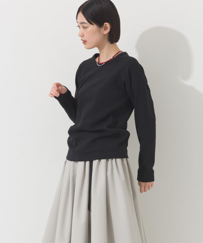 【OMNES】ジャガードラグラン長袖Tシャツ【A450011OMN】