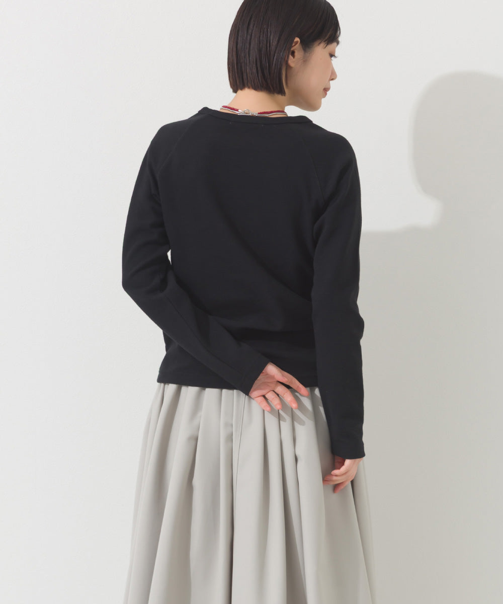 【OMNES】ジャガードラグラン長袖Tシャツ【A450011OMN】