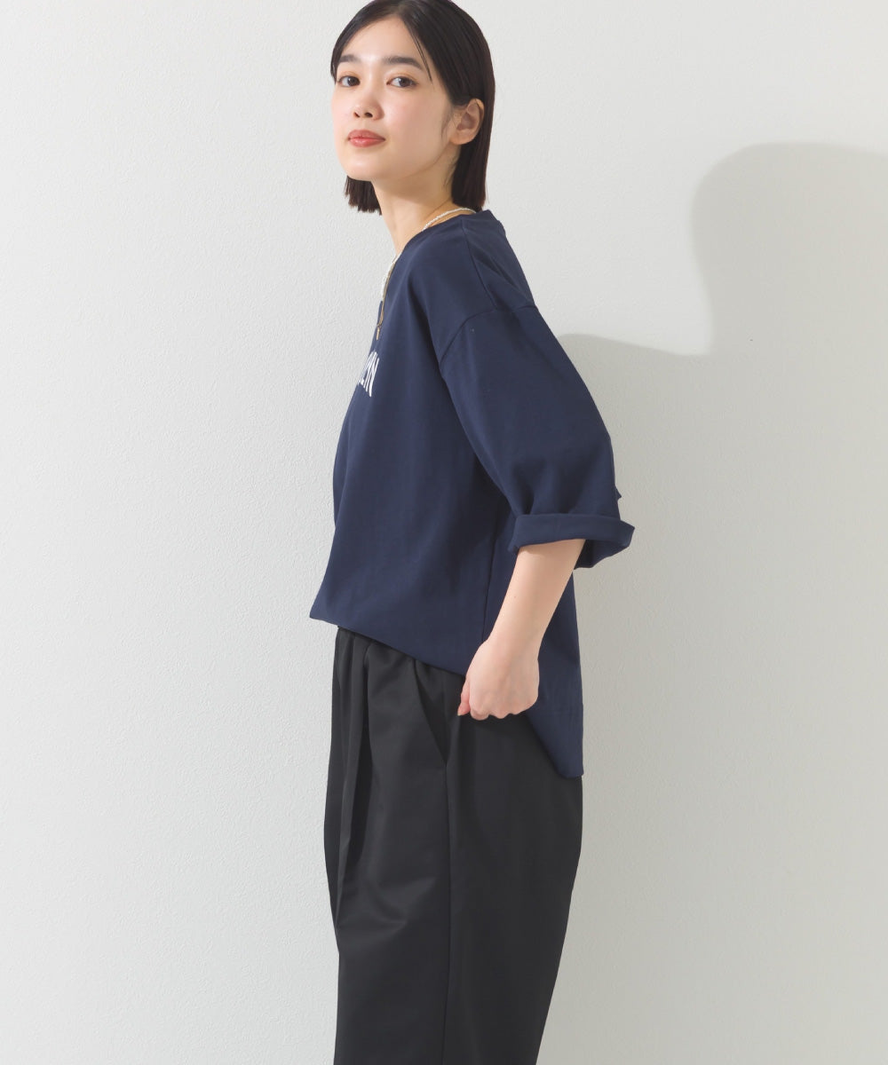 【OMNES】プリントロゴ七分袖Tシャツ BROOKLYN【A450015OMN】