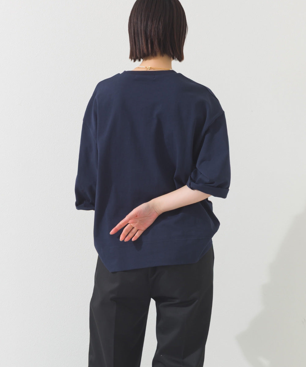 【OMNES】プリントロゴ七分袖Tシャツ BROOKLYN【A450015OMN】