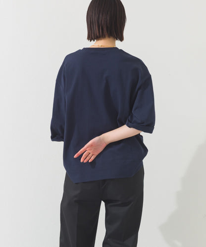 【OMNES】プリントロゴ七分袖Tシャツ BROOKLYN【A450015OMN】