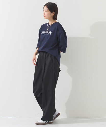 【OMNES】プリントロゴ七分袖Tシャツ BROOKLYN【A450015OMN】