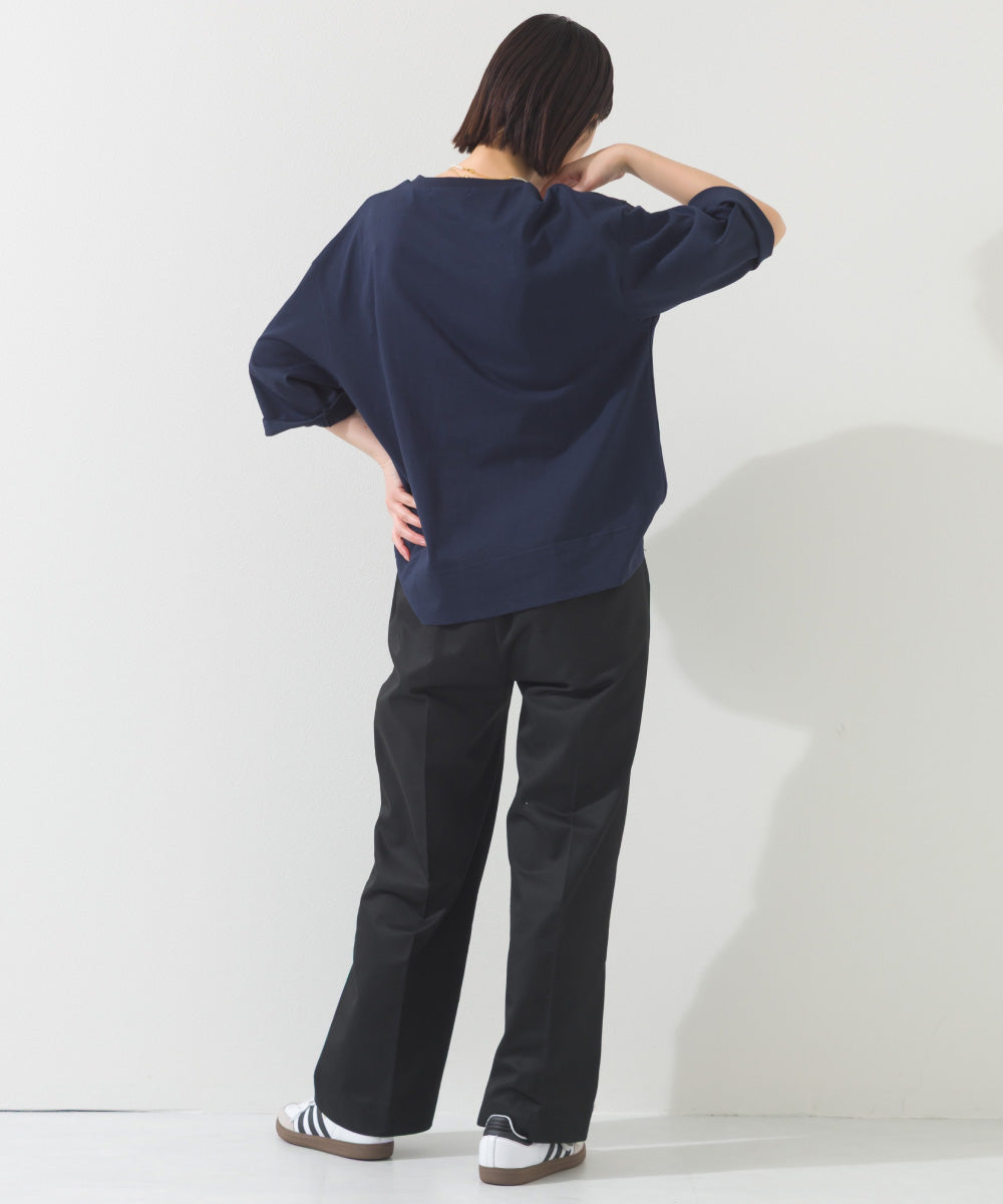 【OMNES】プリントロゴ七分袖Tシャツ BROOKLYN【A450015OMN】