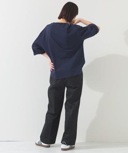 【OMNES】プリントロゴ七分袖Tシャツ BROOKLYN【A450015OMN】