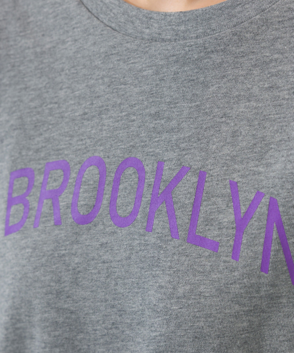 【OMNES】プリントロゴ七分袖Tシャツ BROOKLYN【A450015OMN】