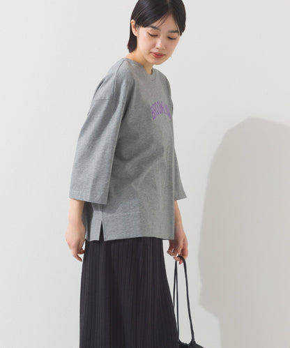 【OMNES】プリントロゴ七分袖Tシャツ BROOKLYN【A450015OMN】