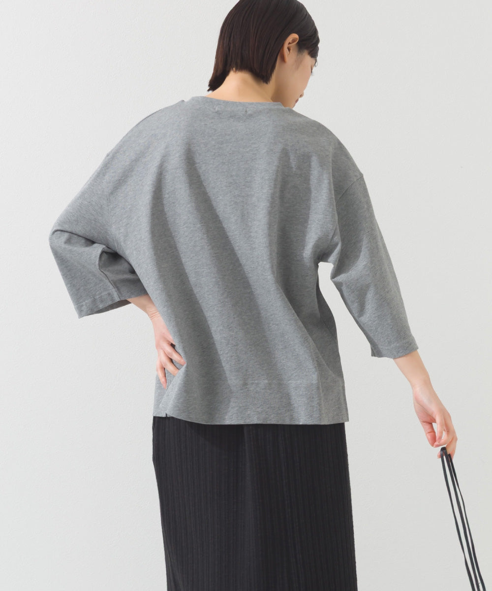 【OMNES】プリントロゴ七分袖Tシャツ BROOKLYN【A450015OMN】