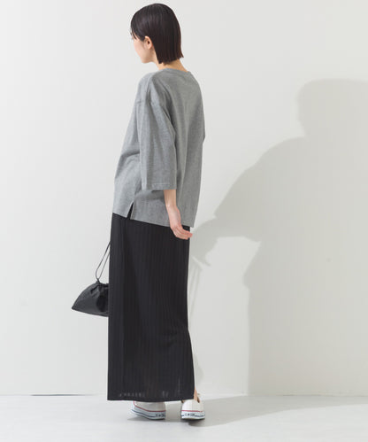 【OMNES】プリントロゴ七分袖Tシャツ BROOKLYN【A450015OMN】