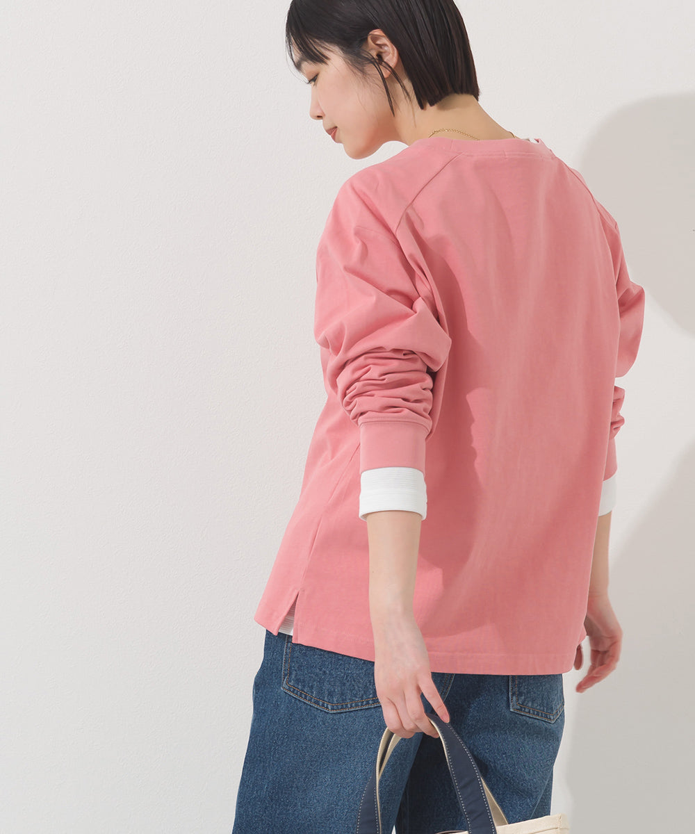 【OMNES】ロゴプリント長袖Tシャツ EASTVILLAGE【A450022OMN】