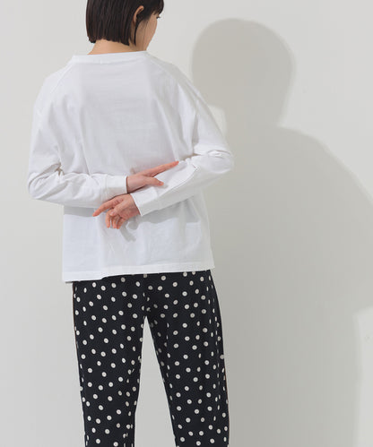 【OMNES】ロゴプリント長袖Tシャツ EASTVILLAGE【A450022OMN】